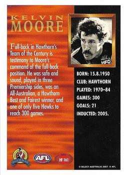 2007 Select AFL Supreme - Hall of Fame Series 3 #HF161 Kelvin Moore Back